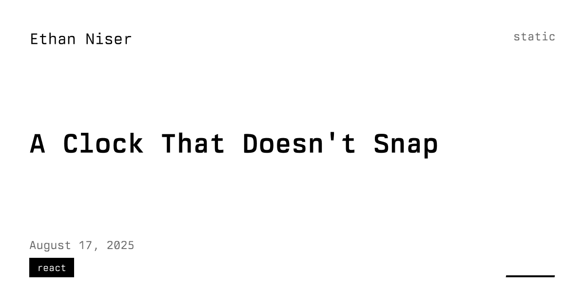 An illustration about a clock that doesn't snap