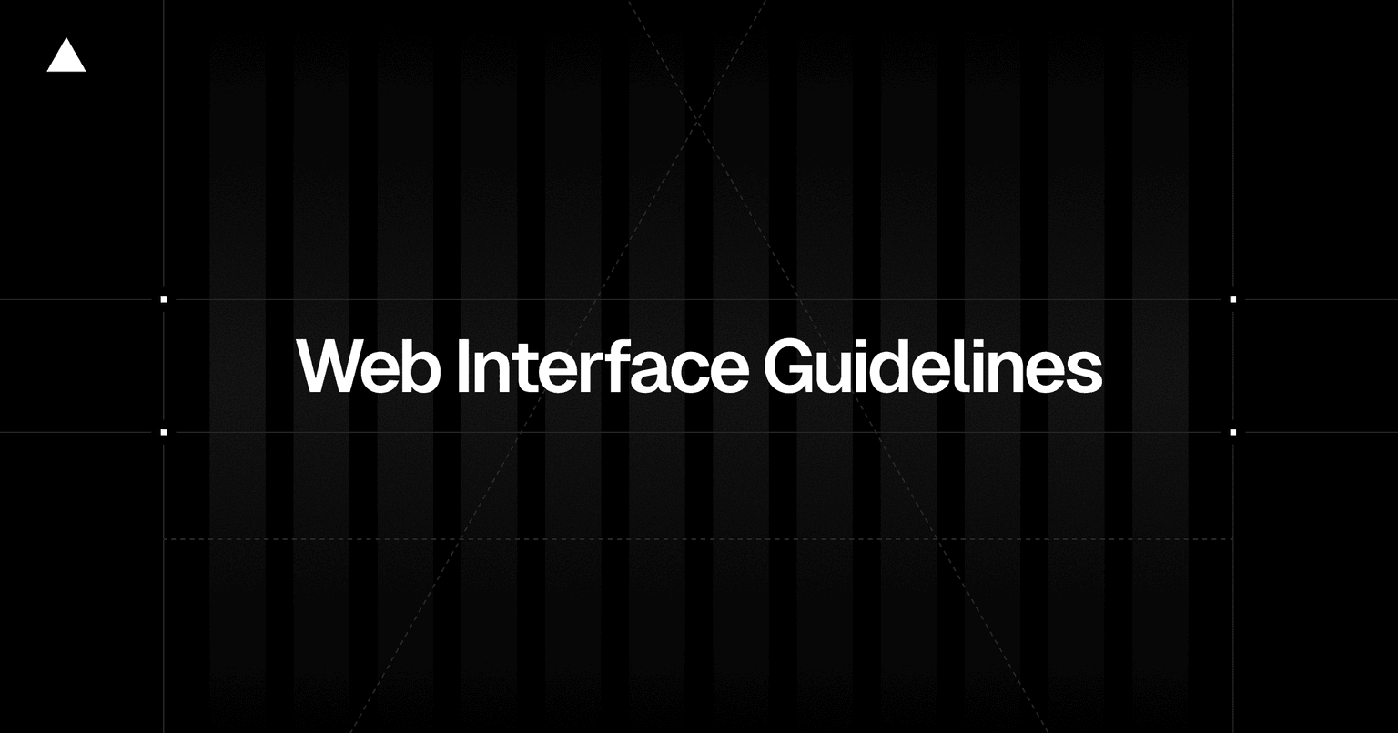 An illustration about web interface guidelines